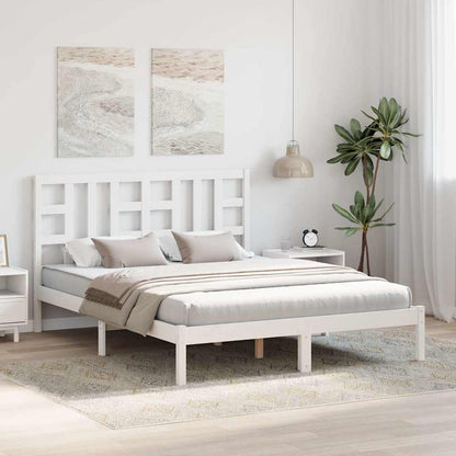 Giroletto Bianco in Legno Massello 150x200 cm King Size
