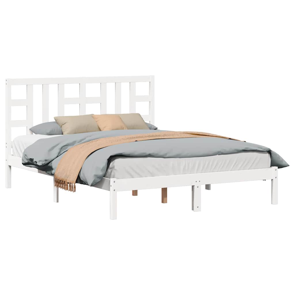 Giroletto Bianco in Legno Massello 150x200 cm King Size
