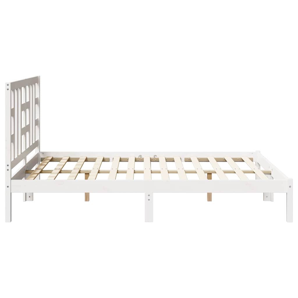 Giroletto Bianco in Legno Massello 150x200 cm King Size