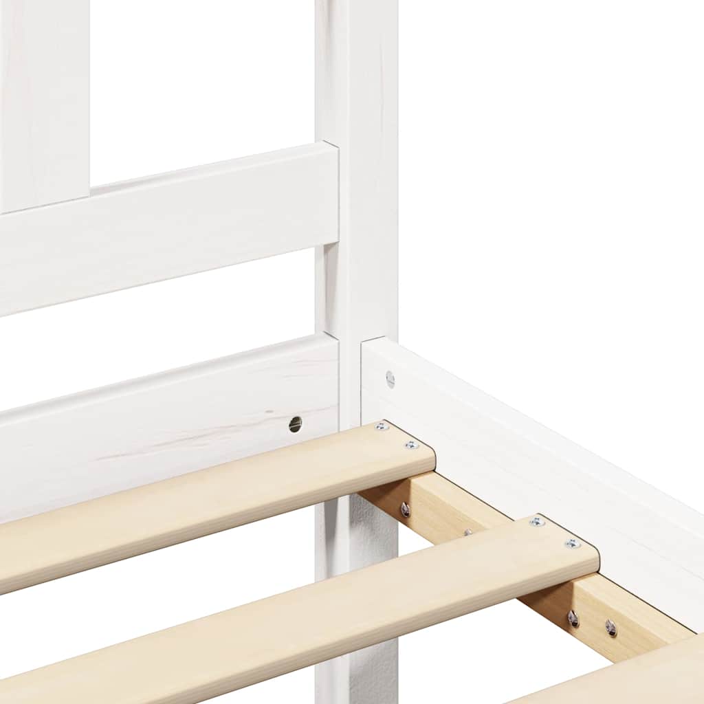 Giroletto Bianco in Legno Massello 150x200 cm King Size