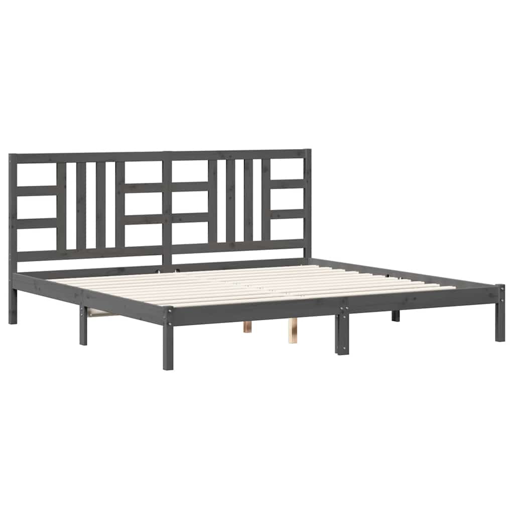 Giroletto Grigio in Legno Massello 200x200 cm | homemem39