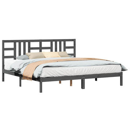 Giroletto Grigio in Legno Massello 200x200 cm | homemem39
