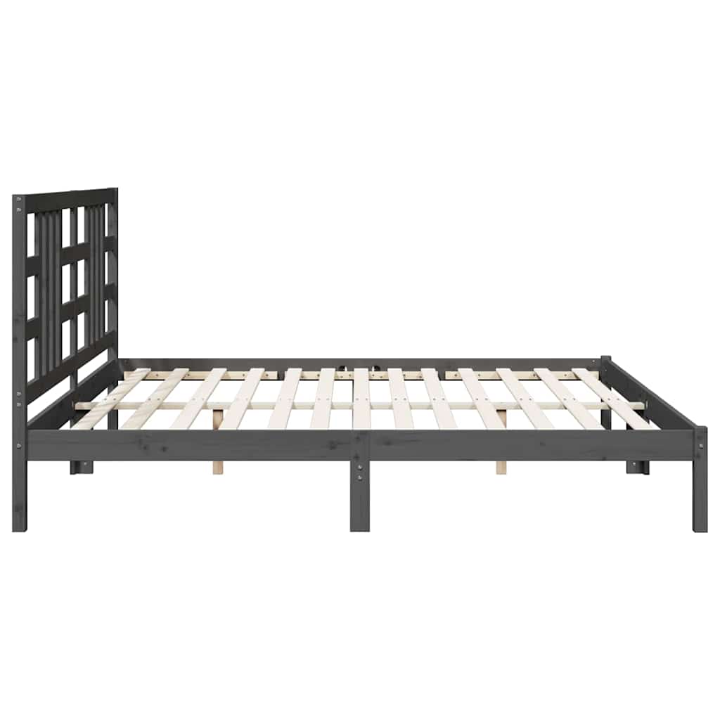 Giroletto Grigio in Legno Massello 200x200 cm | homemem39