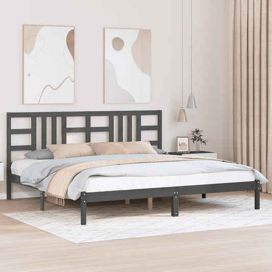 Giroletto Grigio in Legno Massello 200x200 cm | homemem39