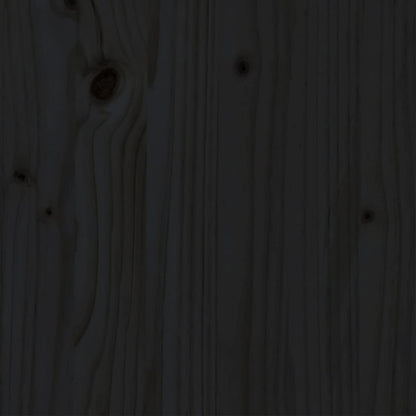 Giroletto Nero in Legno Massello 140x190 cm | homemem39