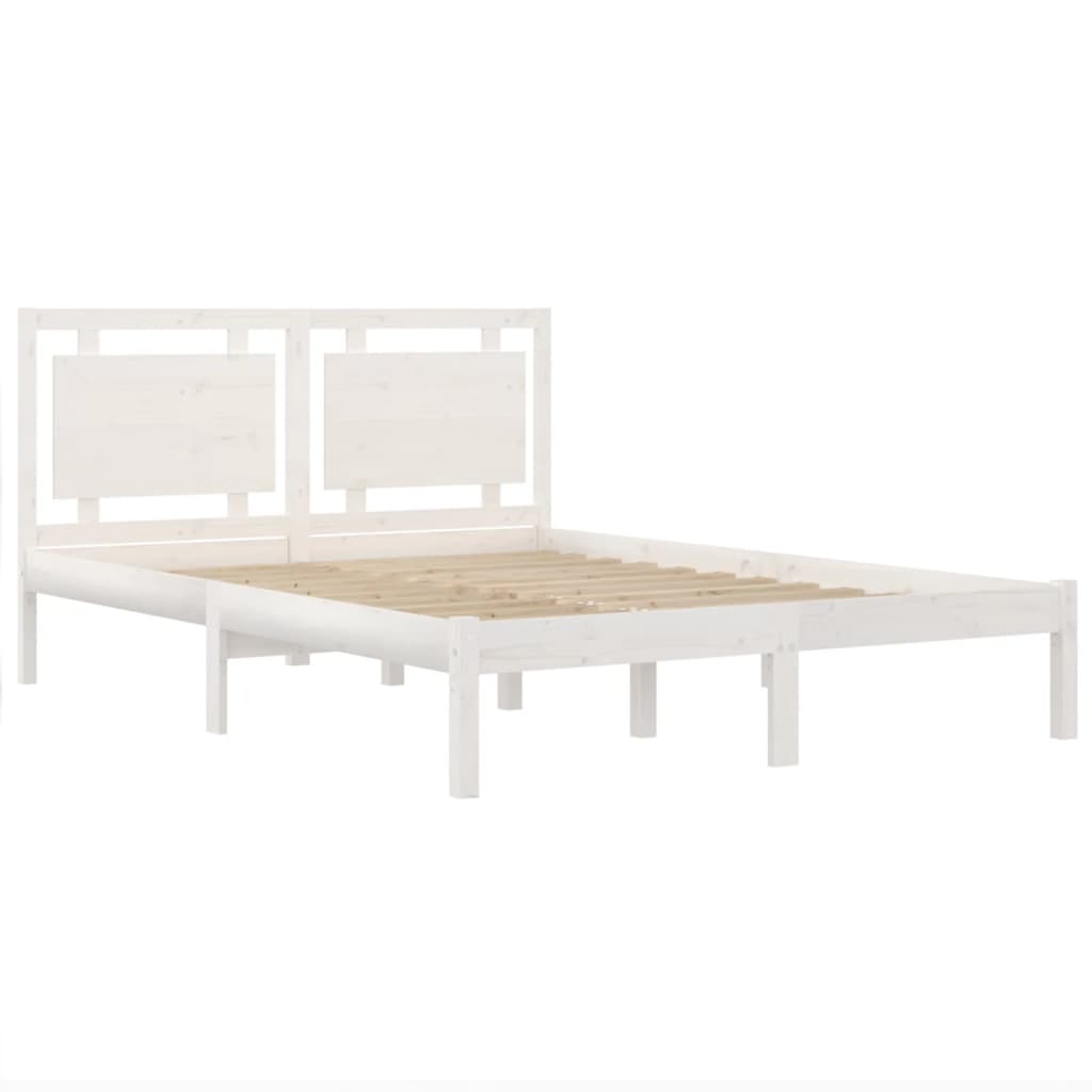 Giroletto Bianco in Legno Massello 135x190 cm Double