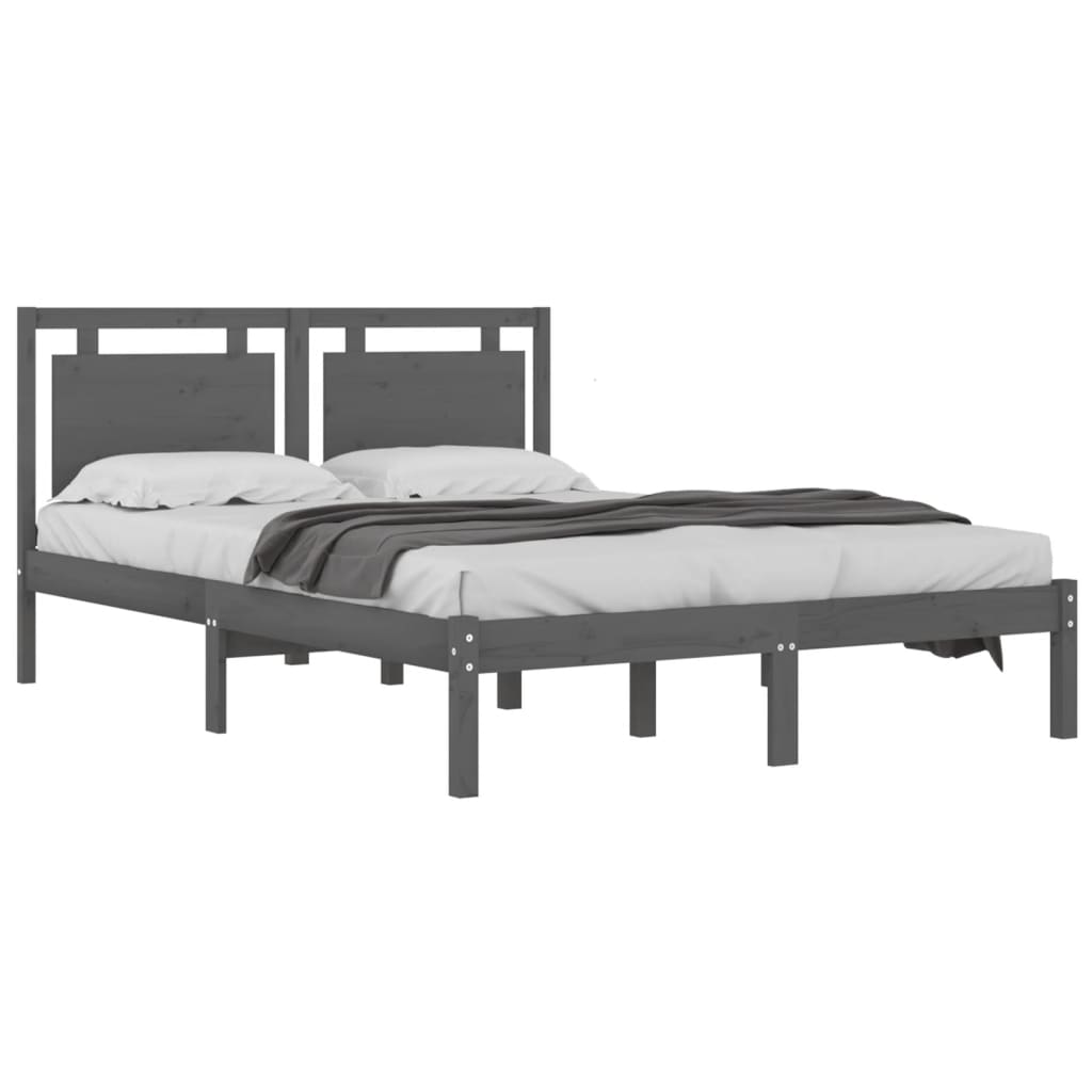 Giroletto Grigio in Legno Massello 200x200 cm | homemem39