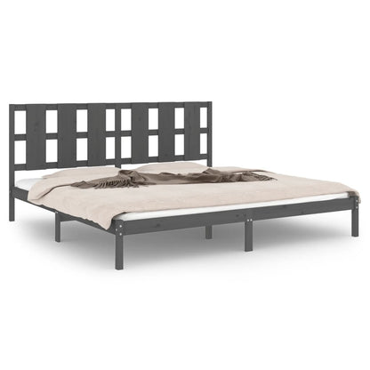 Giroletto Grigio in Legno Massello di Pino 200x200 cm
