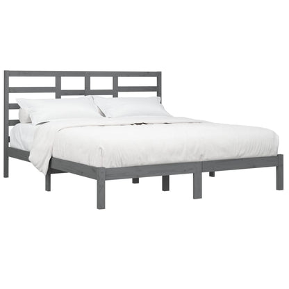Giroletto Grigio in Legno Massello 200x200 cm | homemem39