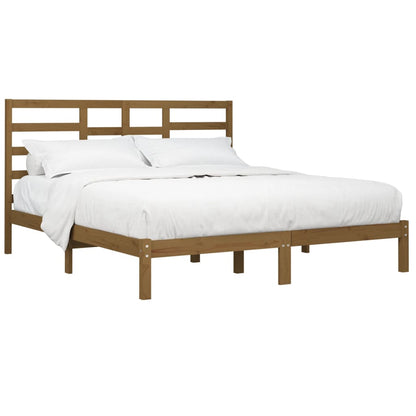 Giroletto senza Materaso Ambra in Legno Massello 200x200 cm | homemem39