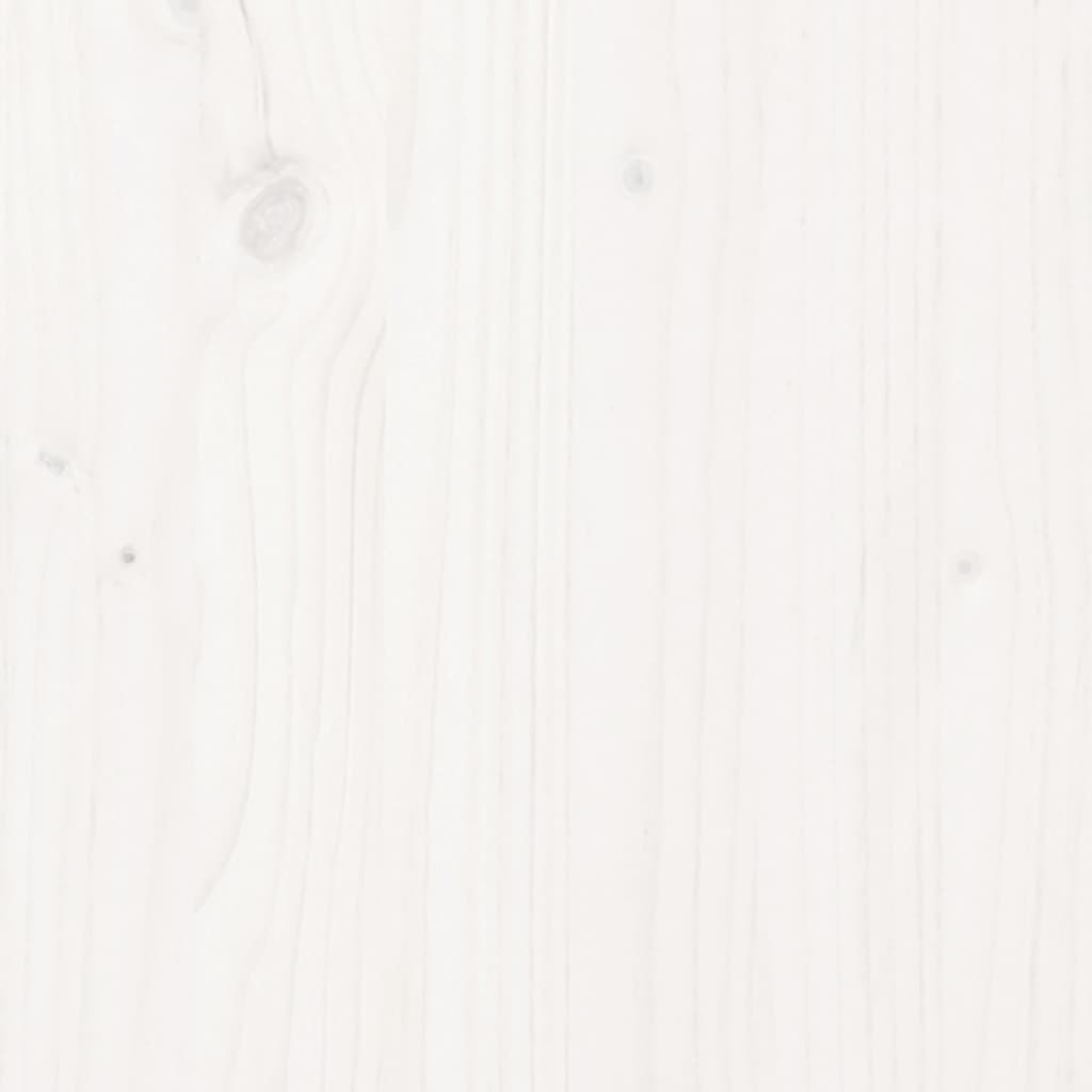 Giroletto Bianco in Legno Massello 75x190 cm Small Single | homemem39
