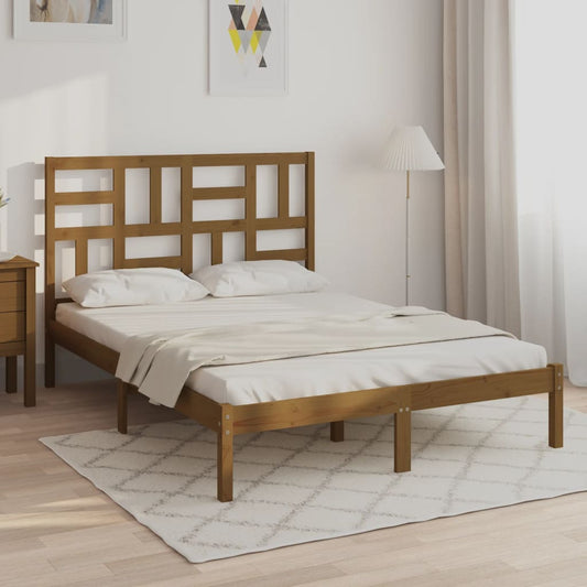 Miele Bed Frame in Solid Wood 120x190 cm Small Double