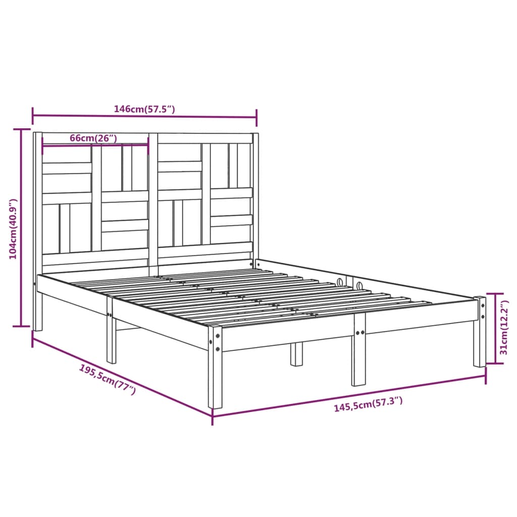 Giroletto in Legno Massello 140x190 cm | homemem39
