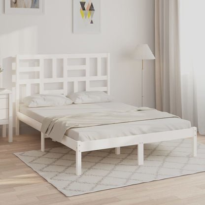 Giroletto Bianco in Legno Massello 140x190 cm | homemem39
