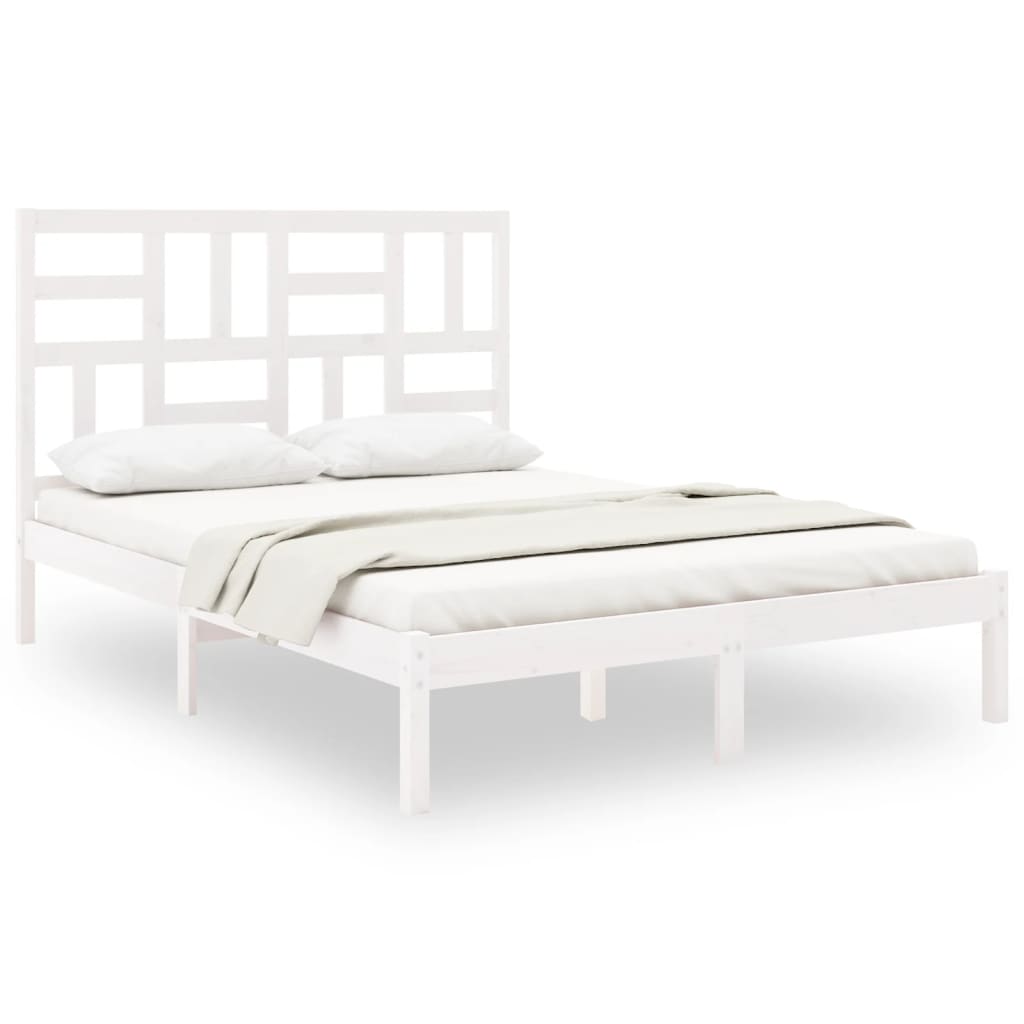Giroletto Bianco in Legno Massello 160x200 cm | homemem39
