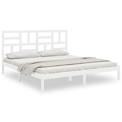 Giroletto Bianco in Legno Massello 180x200 cm Super King | homemem39