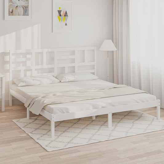 Giroletto Bianco in Legno Massello 180x200 cm Super King | homemem39