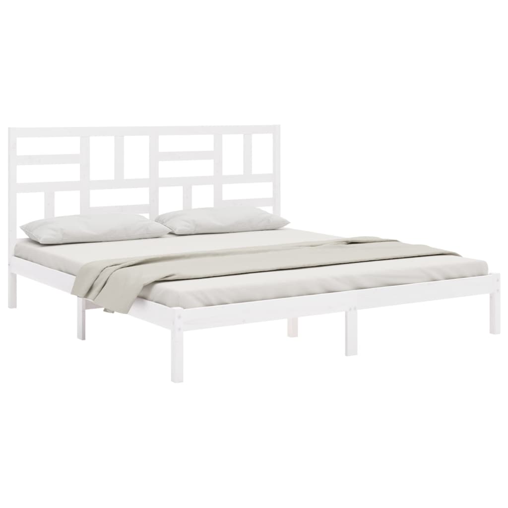 Giroletto Bianco in Legno Massello 200x200 cm | homemem39