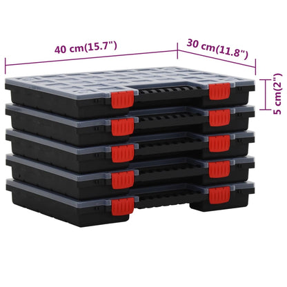 Scatole di Assortimento 10 pz 40x30x5 cm Polipropilene | homemem39