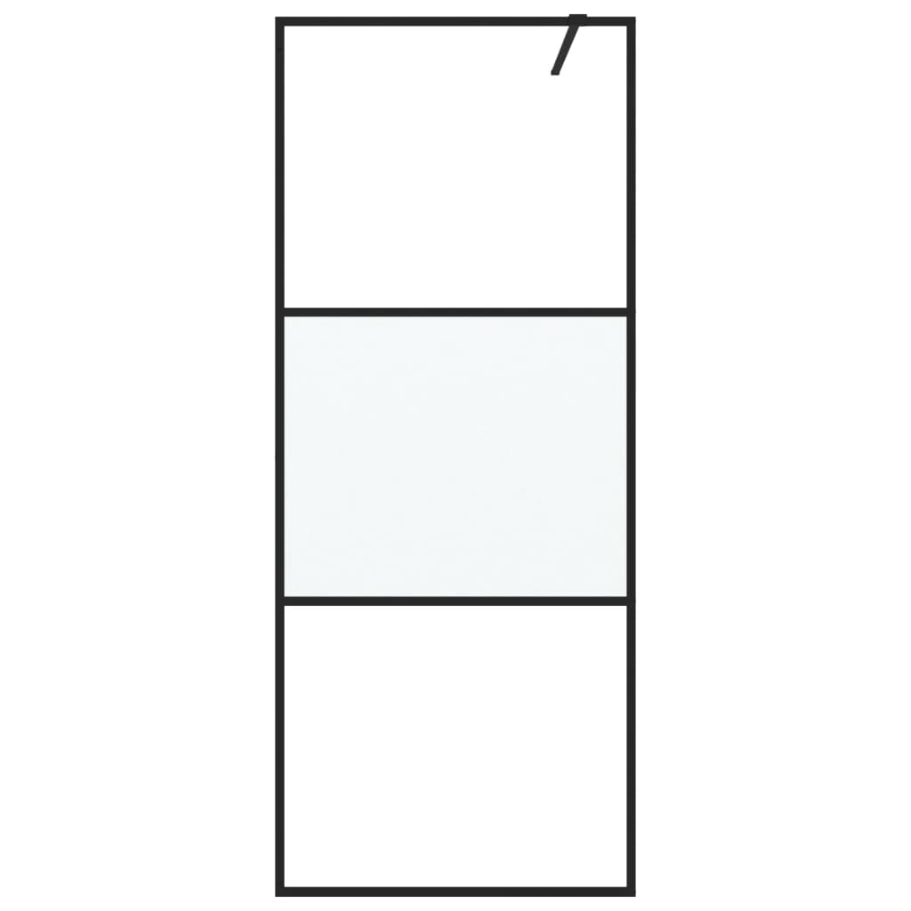 Parete Doccia Walk in 80x195 cm Vetro Semi Smerigliato ESG | homemem39