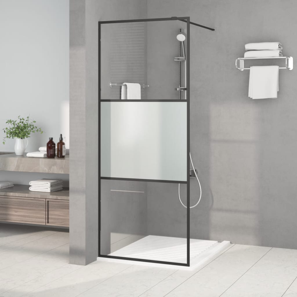 Parete Doccia Walk in 80x195 cm Vetro Semi Smerigliato ESG | homemem39