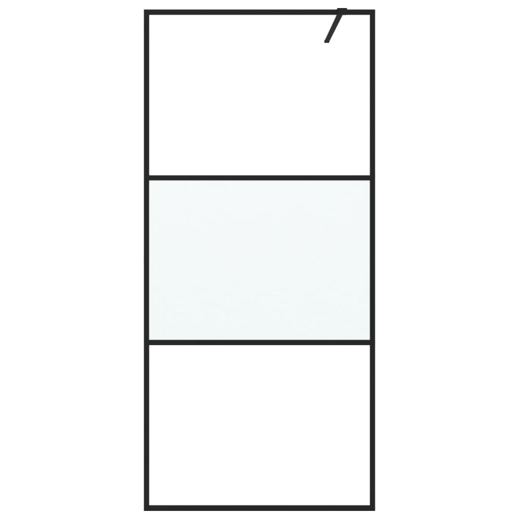 Parete Doccia Walk in 90x195 cm Vetro Semi Smerigliato ESG | homemem39