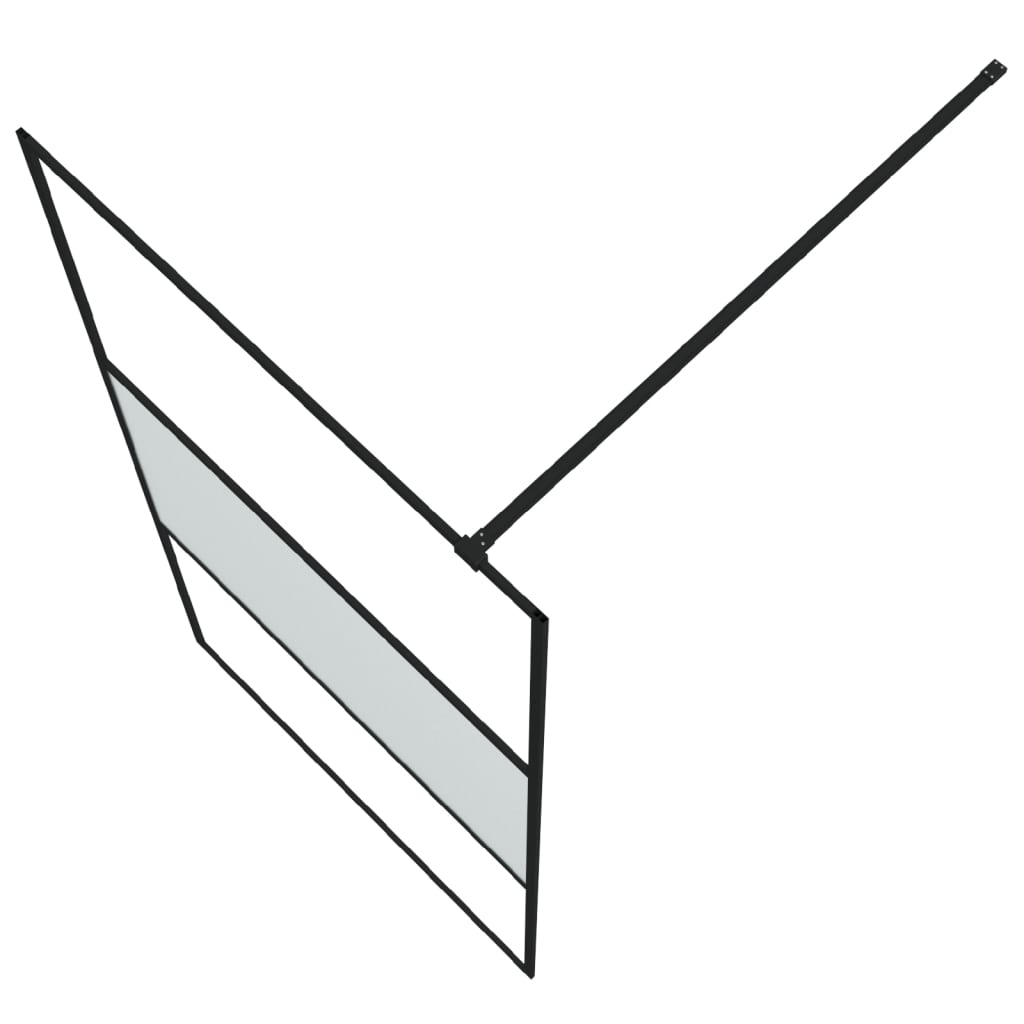 Parete Doccia Walk in 100x195 cm Vetro Semi Smerigliato ESG | homemem39