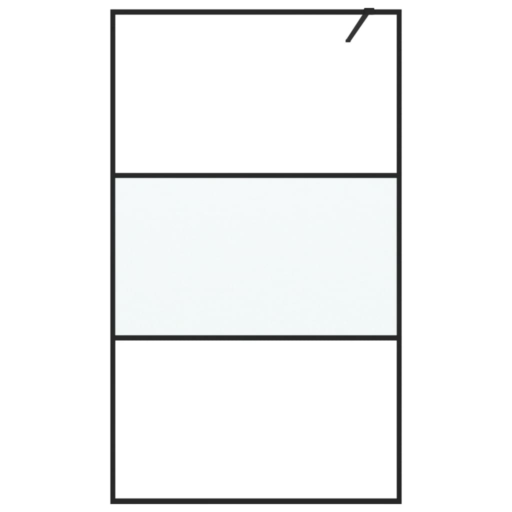 Parete Doccia Walk in 115x195 cm Vetro Semi Smerigliato ESG | homemem39