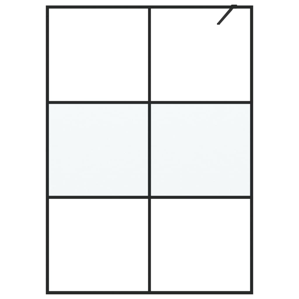 Parete Doccia Walk in 140x195 cm Vetro Semi Smerigliato ESG | homemem39