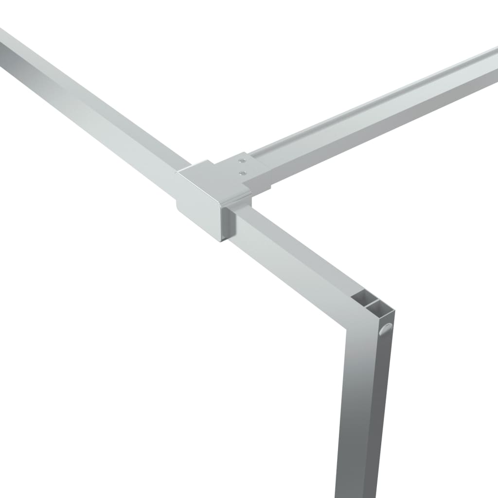 Parete Doccia Walk in Argento 115x195 cm Vetro Trasparente ESG - homemem39