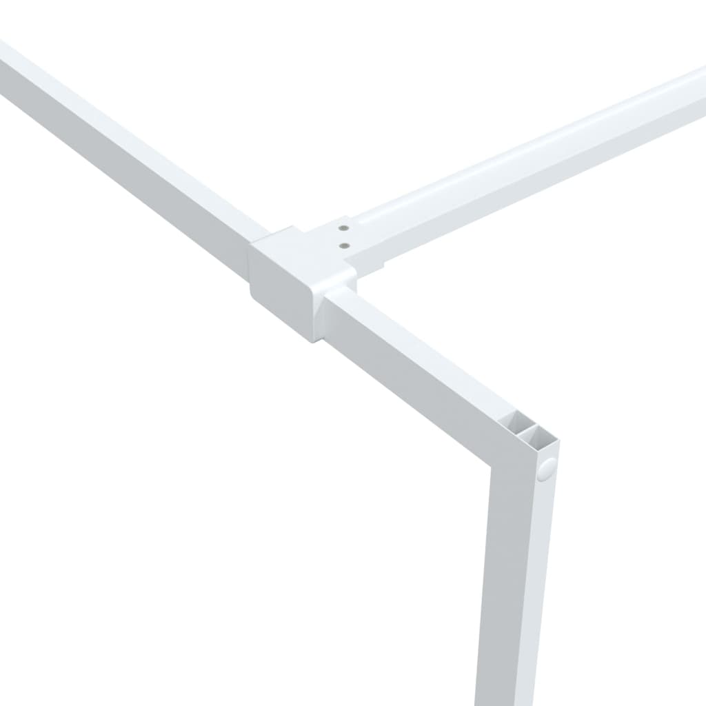 Parete Doccia Walk in Bianca 80x195 cm Vetro Trasparente ESG | homemem39