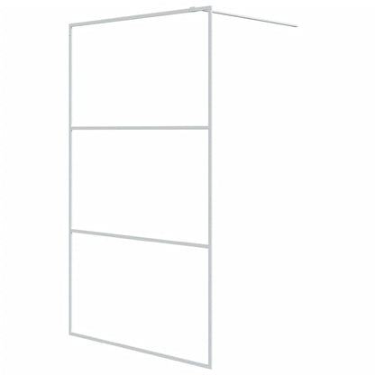 Parete Doccia Walk in Bianca 115x195 cm Vetro Trasparente ESG | homemem39