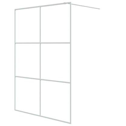 Parete Doccia Walk in Bianca 140x195 cm Vetro Trasparente ESG | homemem39