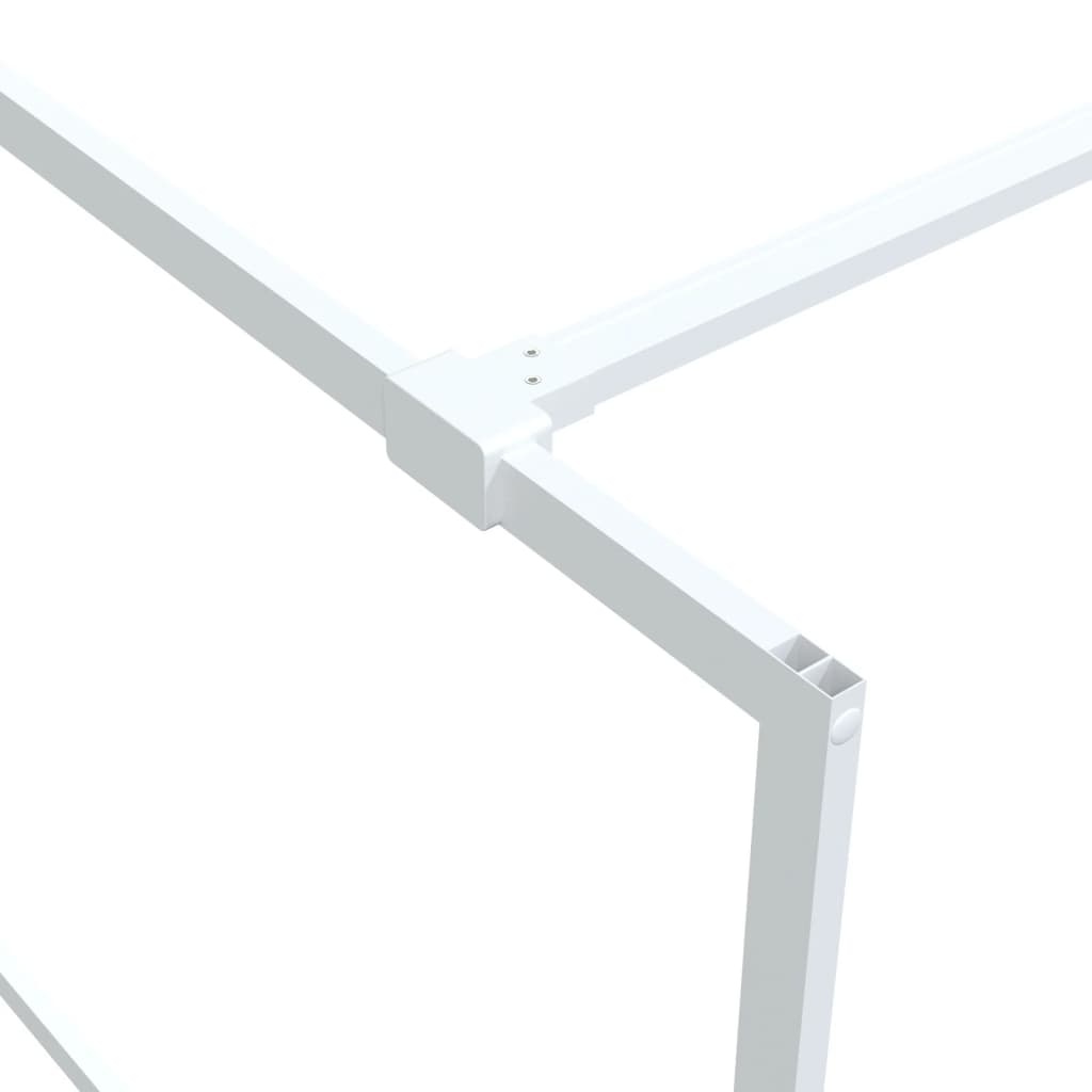 Parete Doccia Walk in Bianca 115x195 cm Vetro Trasparente ESG | homemem39