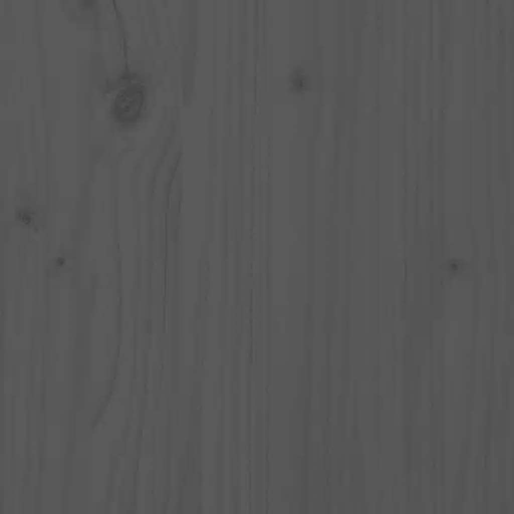 Giroletto Grigio in Legno Massello di Pino 200x200 cm | homemem39