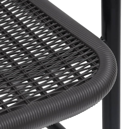 Sedie da Giardino 4 pz in Rattan in Plastica e Acciaio 110 kg | homemem39