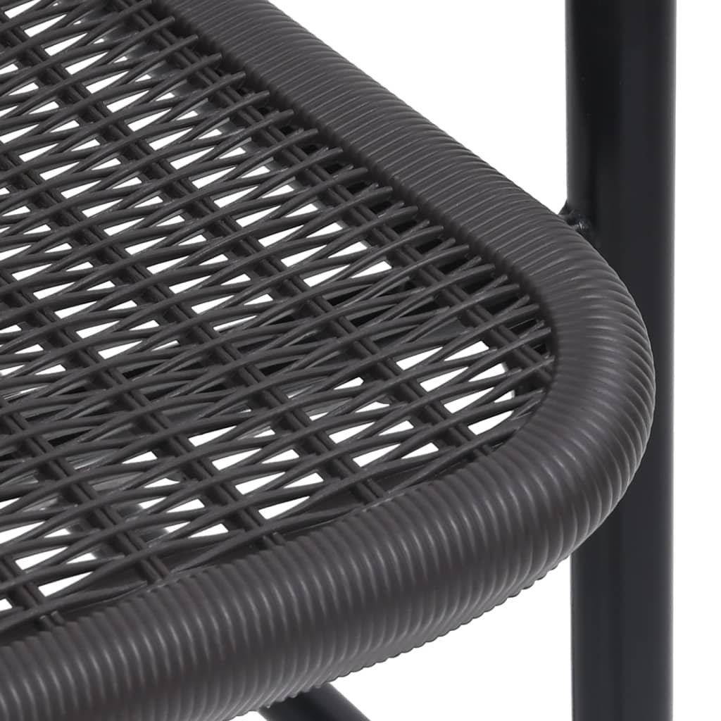 Sedie da Giardino 6 pz in Plastica Rattan e Acciaio 110 kg | homemem39