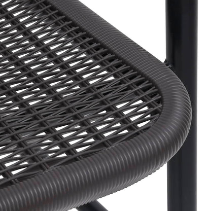 Sedie da Giardino 6 pz in Plastica Rattan e Acciaio 110 kg | homemem39