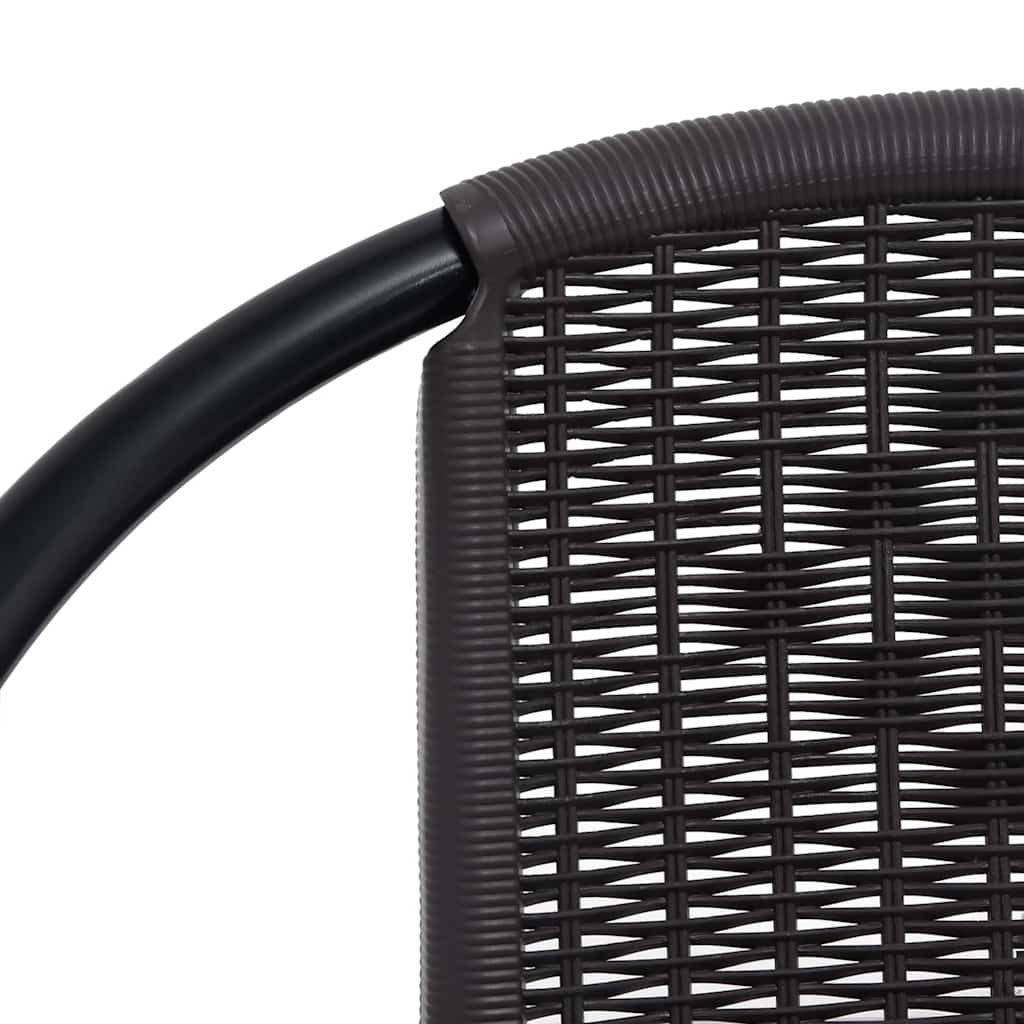 Sedie da Giardino 8 pz in Plastica Rattan e Acciaio 110 kg | homemem39