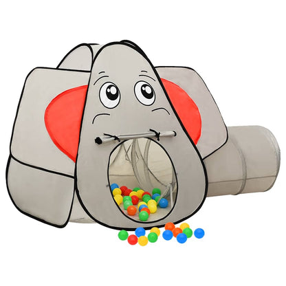 Tenda Gioco Bambini Elefante Grigio 250 Palline 174x86x101 cm - homemem39