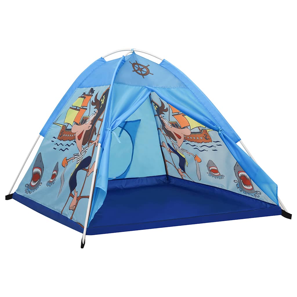 Tenda da Gioco per Bambini Blu con 250 Palline 120x120x90 cm - homemem39