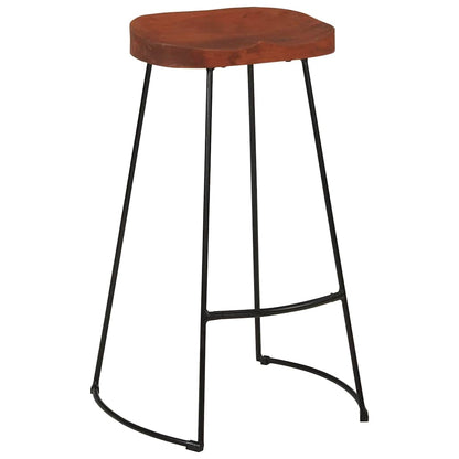 Sgabelli da Bar Gavin 2 pz 50x40x78 cm Legno Massello di Mango