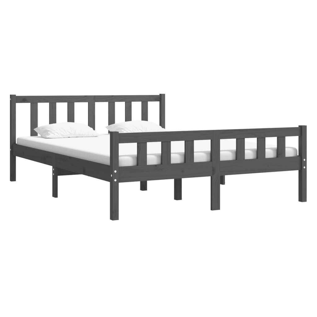 Giroletto Grigio in Legno Massello 140x190 cm | homemem39
