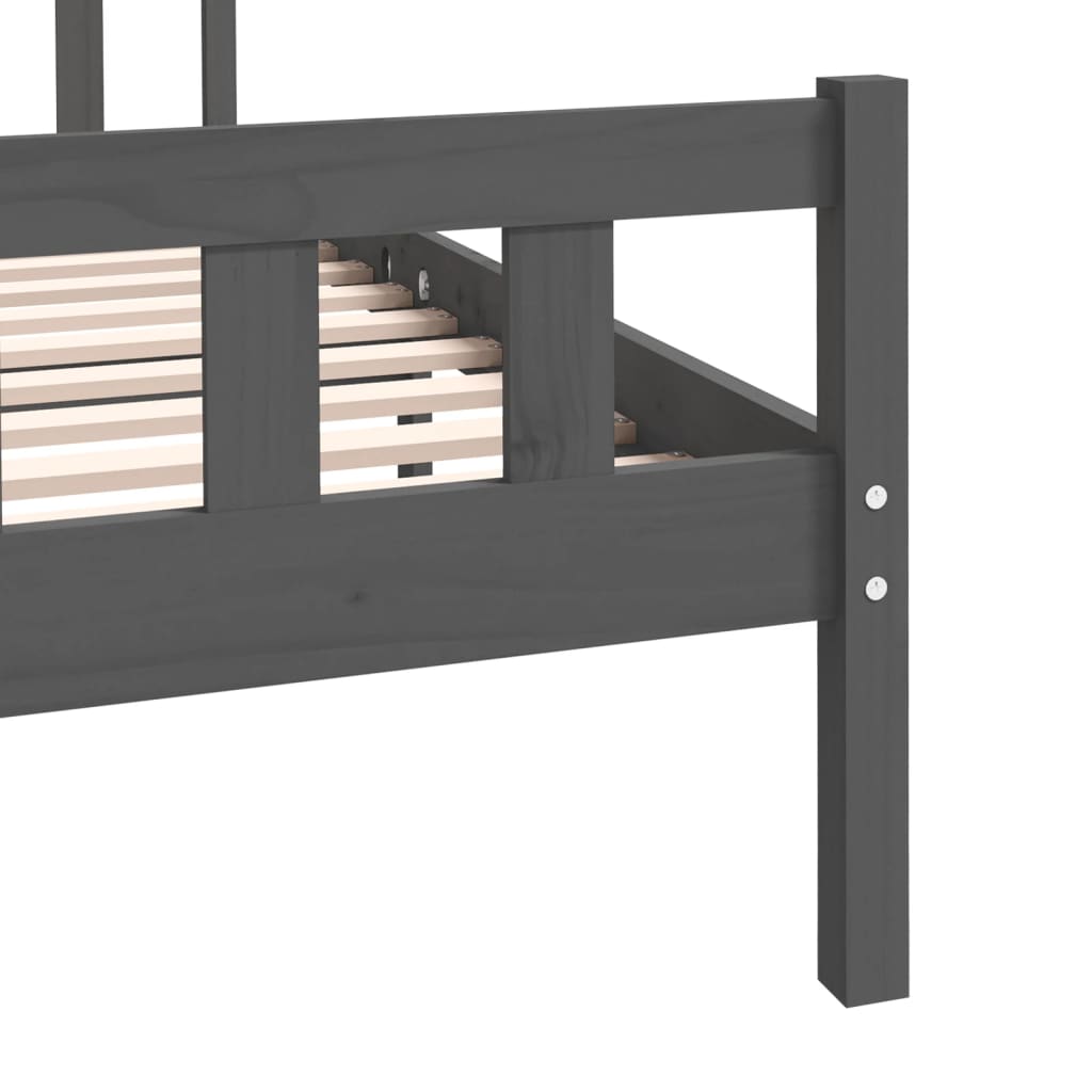 Giroletto Grigio in Legno Massello 140x190 cm | homemem39