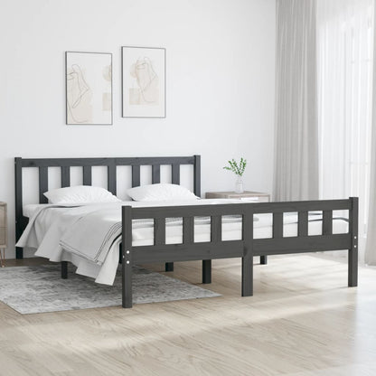 Giroletto Grigio in Legno Massello 140x190 cm | homemem39