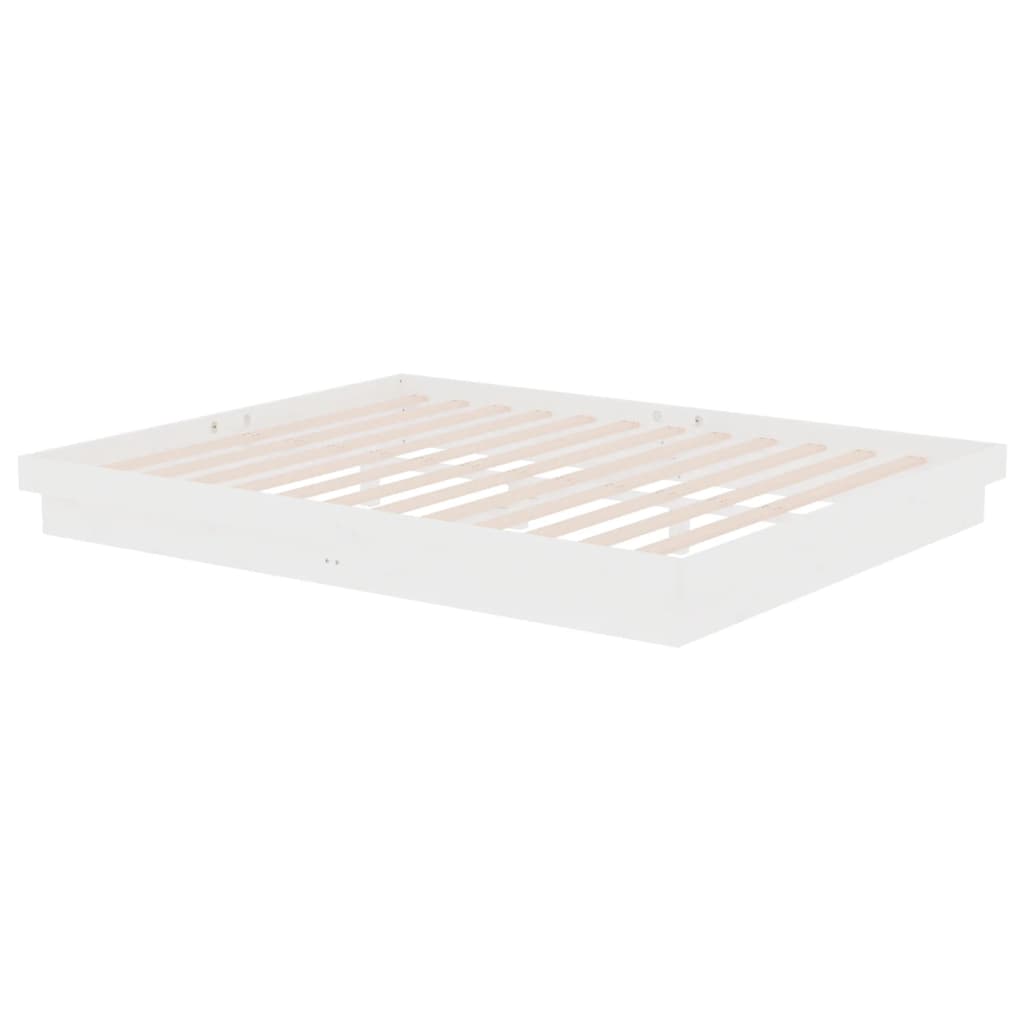 Giroletto Bianco in Legno Massello 160x200 cm | homemem39