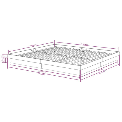 Giroletto Bianco in Legno Massello 160x200 cm | homemem39
