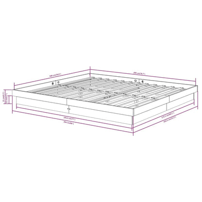 Giroletto Bianco in Legno Massello 180x200 cm Super King | homemem39