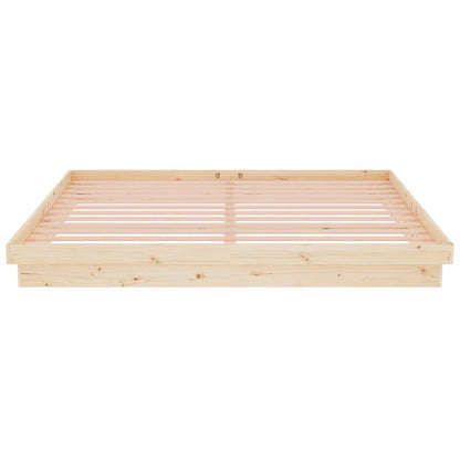 Giroletto senza Materasso in Legno Massello 200x200 cm - homemem39