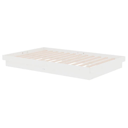 Giroletto Bianco in Legno Massello 120x190 cm Small Double | homemem39